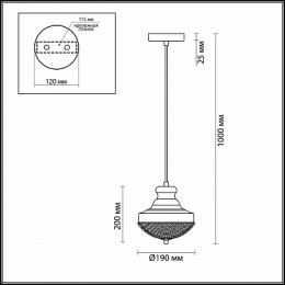 Подвесной светильник Odeon Light Krona 4658/1  - 3 купить